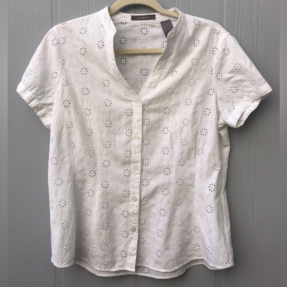 Eyelet Cotton Blouse